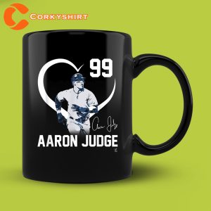 Player Heart Aaron Judge Baseball Coffee Mug
