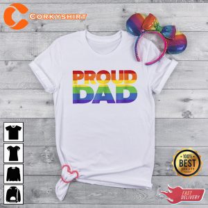 Proud Dad Lgbt Pride Shirt Gay Pride Flag Shirt