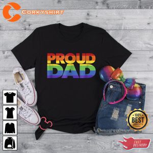 Proud Dad Lgbt Pride Shirt Gay Pride Flag Shirt