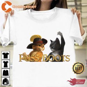 Puss In Boots CG Puss Kitty Printed Shirt Design