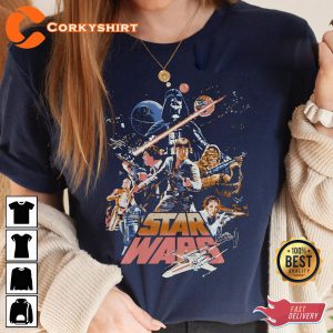 Retro 90s Star Wars 1977 XWing Unisex T-Shirt