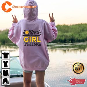 Softball It’s A Girl Thing Essential Hoodie