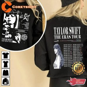 Taylor The Eras Tour 2side Sweatshirt Taylor New Album Midnight Printed Shirt