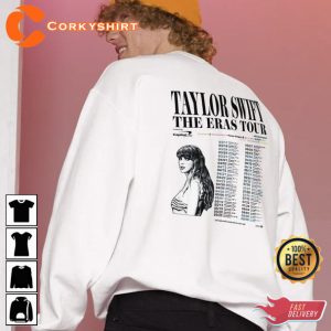 Taylor The Eras Tour 2side Sweatshirt Taylor New Album Midnight Printed Shirt