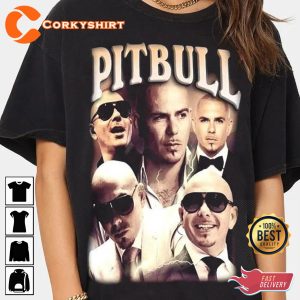 Vintage 90s Rap Pitbull Printed T-Shirt