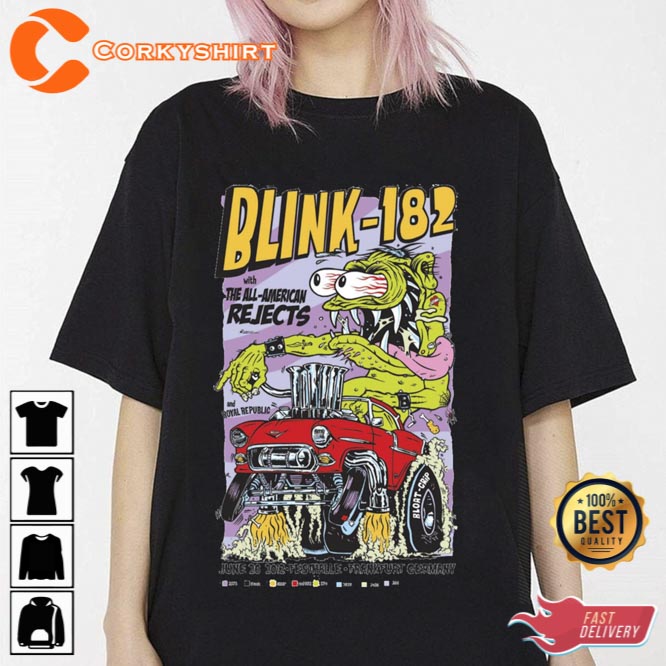 Comfort Color Retro Vintage Blink 182 Shirt - Printing Ooze