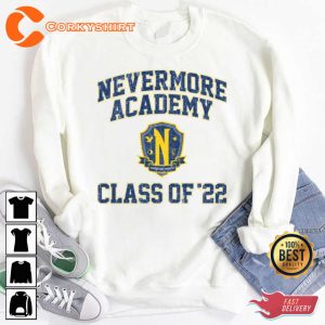 Wednesday Addams Nevermore Academy Class Of 22 Shirt