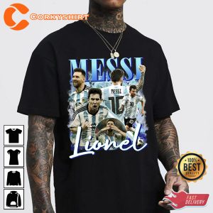 Messi Vinatge Bootleg 90s T-shirt Gift For Leonel Messi Fan
