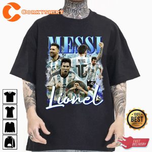 Messi Vinatge Bootleg 90s T-shirt Gift For Leonel Messi Fan