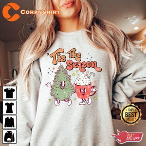 Tis the season Christmas Xmas Crewneck Unisex Graphic T-Shirt