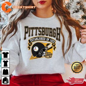 Vintage Style Pittsburgh Football Player Gift Sweatshirt