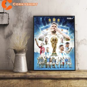 2022 Argentina World Cup Champions Poster Design