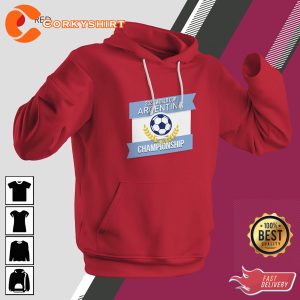 2022 World Cup Champion Argentina National Team Football T shirt Design