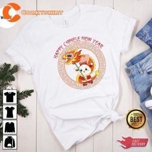 2023 Chinese New Year of The Rabbit Happy New Year T-Shirt