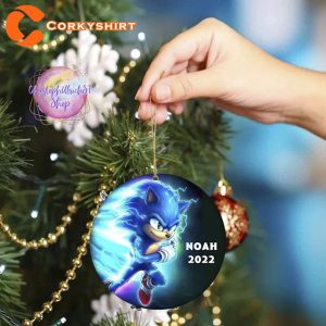 Sonic Personalized Christmas Ornament Christmas Decorations Tree