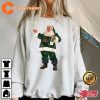 Christmas Santa Champagne Xmas Gift Retro Graphic Tee
