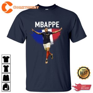 Kylian Mbappe French Qatar World Cup 2022 Final Shirt