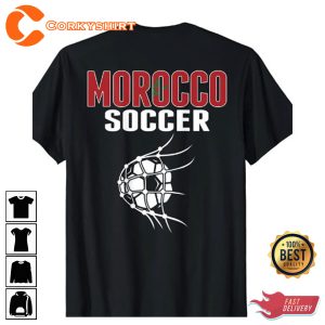 Morocco Football Team Soccer Fans Graphic Tee