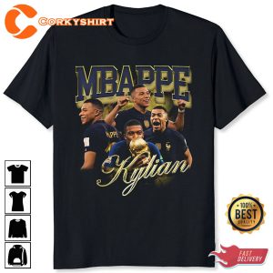 Kylian Mbappe Vintage Bootleg World Cup 2022 T-shirt Design