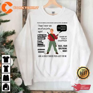 Home Alone Kevin Action T-Shirt Sweatshirt