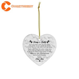Personalized Mommy and Daddy Personalized Family Christmas Ornaments