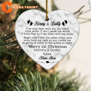 Personalized Mommy and Daddy Personalized Family Christmas Ornaments