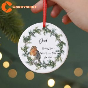 Quote About Dad Personalized Christmas Ornaments