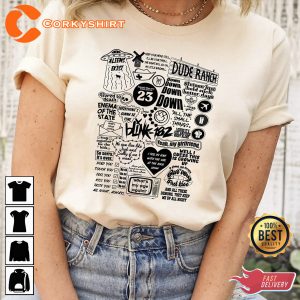 Blink 182 Music Band Album Tracklist Blink-182 T-shirt