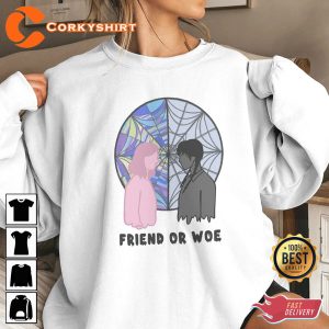 Friend Or Woe New 2022 Netflix Series Wednesday Addams Shirt Printing