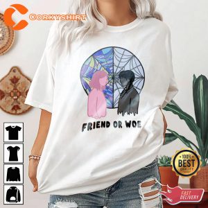 Friend Or Woe New 2022 Netflix Series Wednesday Addams Shirt Printing