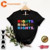 Pride Rights BLM Rights Love Is Love Rainbow T-Shirt Design