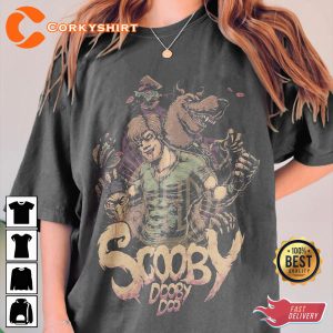 Scary Scooby Dooby Doo Cartoon Movie T-Shirt Printing
