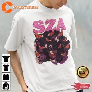 Sza Ctrl Album Music Fan Printed Graphic Tee
