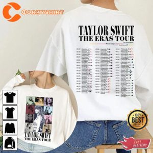 Taylor The Eras Tour 2023 2 Side Shirt Taylor New Album Midnight Printed T-shirt