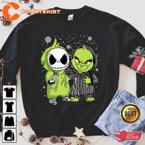 The Grinch Stole Christmas Jack Skellington The Nightmare Shirt Design