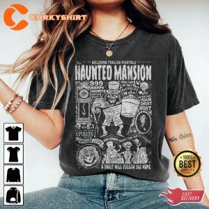 The Haunted Mansion Retro Cartoon Unisex T-Shirt