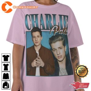 Vintage 90s Charlie Puth Shirt For Fan