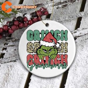 Funny Grinch Christmas Personalized Ornaments