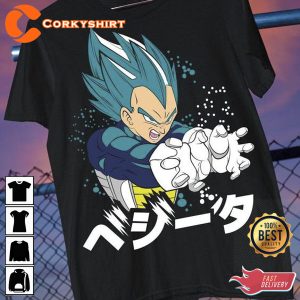 Goku Vegeta Super Saiyan Goku God Dragon Ball Z Anime T-shirt Design
