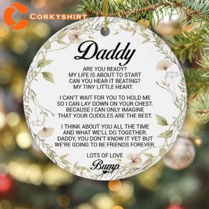 Daddy Quotes Christmas Decorations Tree Ornament