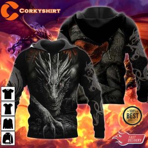 3D Tattoo And Dungeon Dragon Graphic 3D Hoodie
