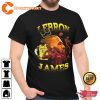 LeBron JAMES King James Vintage Bootleg Printed T-shirt