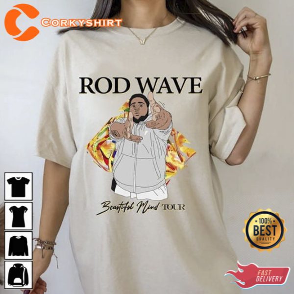 Rod Wave Beautiful Mind Tour T shirt Gift For Fans