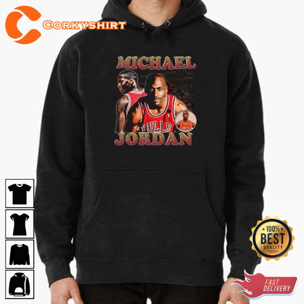 Michael Jordan Basketball Team Chicago Bulls Vintage T-shirt Design -  Corkyshirt