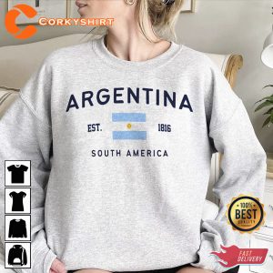 Vintage Argentina 2022 EST Argentina Logo 1816s South America T-Shirt