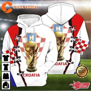 Croatia Flag National Soccer World Cup 2022 3D Hoodie