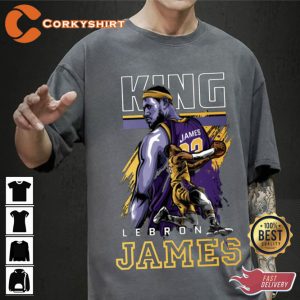 LeBron James Retro 90s Inspired Basketball Shirt