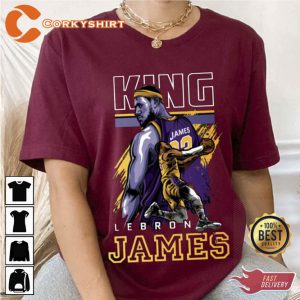 LeBron James Retro 90s Inspired Basketball Shirt