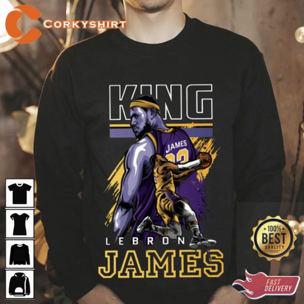 LeBron James Retro 90s Inspired Basketball Shirt