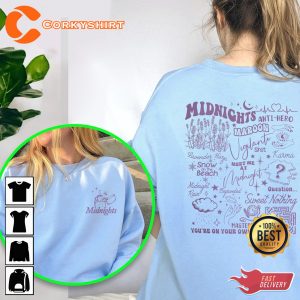 Meet Me At Midnight Anti Hero 2023 Tour Swiftie Unisex Shirt